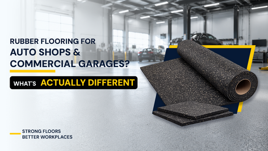 Rubber Flooring for Auto Shops and Commercial Garages: What's Actually Different